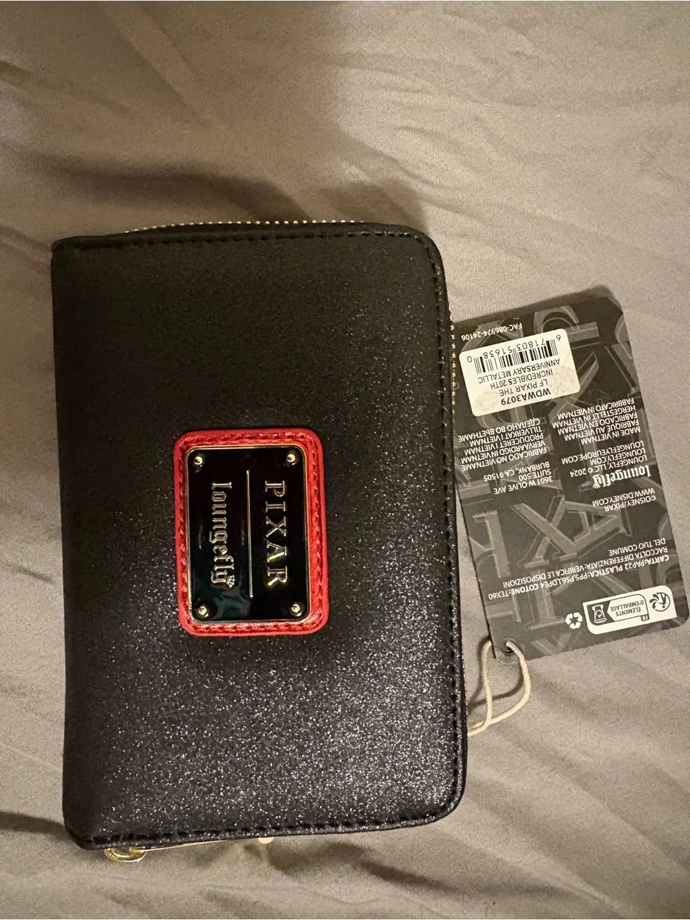 The Incredibles 20th Anniversary Metallic Cosplay Zip Around Wallet